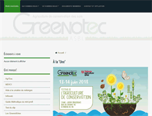 Tablet Screenshot of greenotec.be